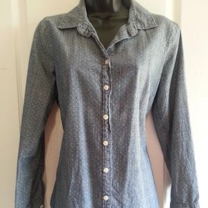 🔥HOT DEAL 🔥Crew Denim Blue Jean Shirt